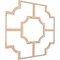 Ekena Millwork 33W x 33H x 14T Small Bradley Decorative Fretwork Wood Ceiling Panels, Red Oak CELW33X33X0250BRDRO - alternate 3